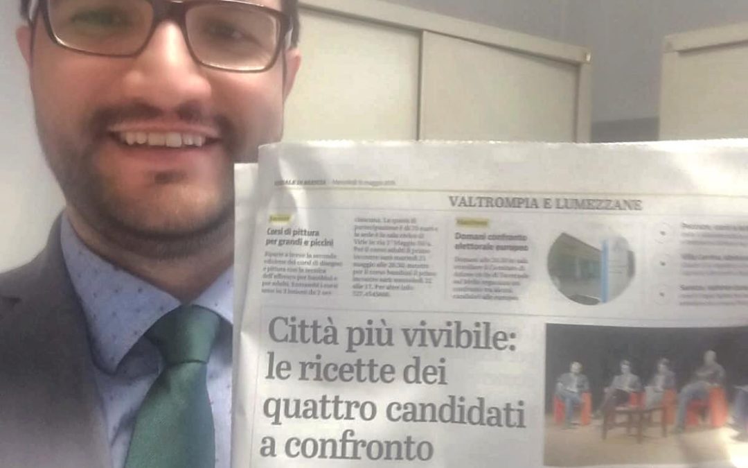 Confronto tra candidati Sindaco di Lumezzane pubblicato sul Giornale di Brescia