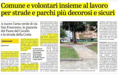 Comune e volontari al lavoro per sistemare strade e parchi