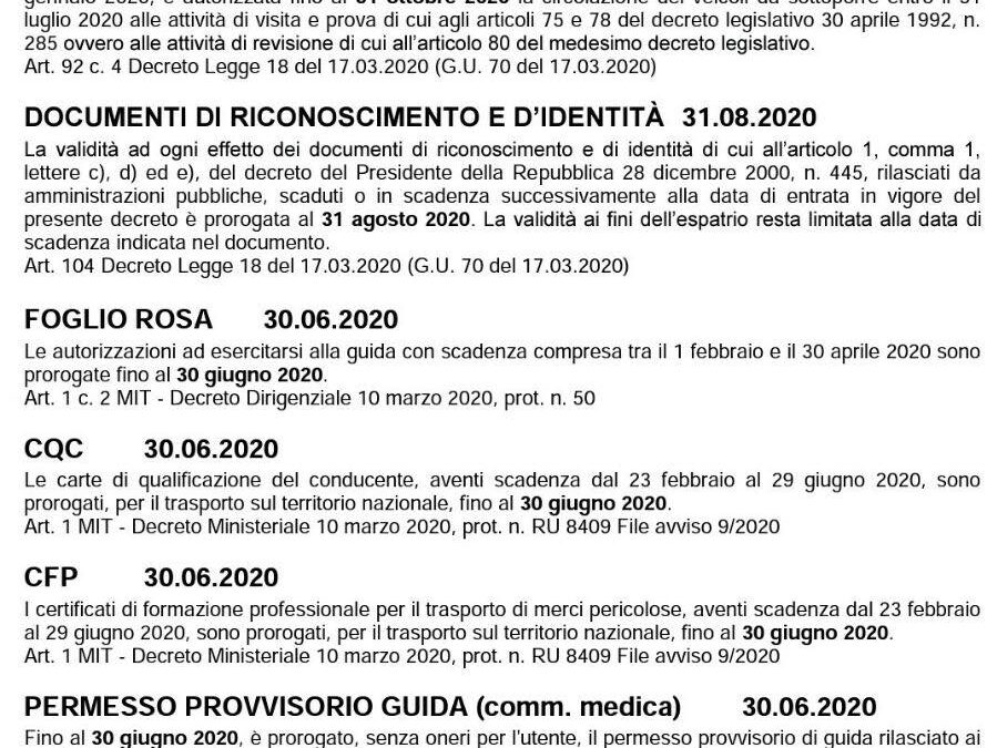 Ecco tutte le scadenze rimandate con l’ultimo decreto