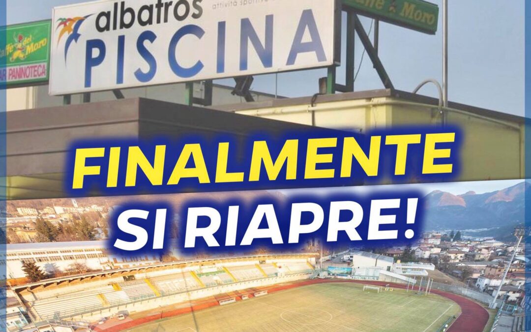 Riapertura di Piscine e Pista di atletica