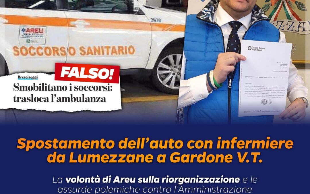 Facciamo chiarezza sulla vicenda dell’auto con infermiere
