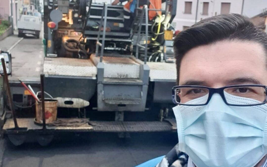 Lavori in corso per rinnovare strade, marciapiedi e parcheggi di Lumezzane