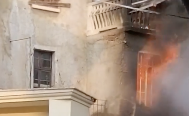 Casa in fiamme a Lumezzane