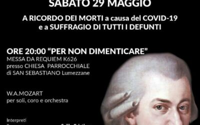 In diretta la Messa da Requiem per commemorare i defunti Covid
