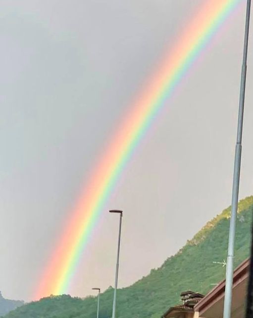 Anche a Lumezzane torna il sereno con l’arcobaleno