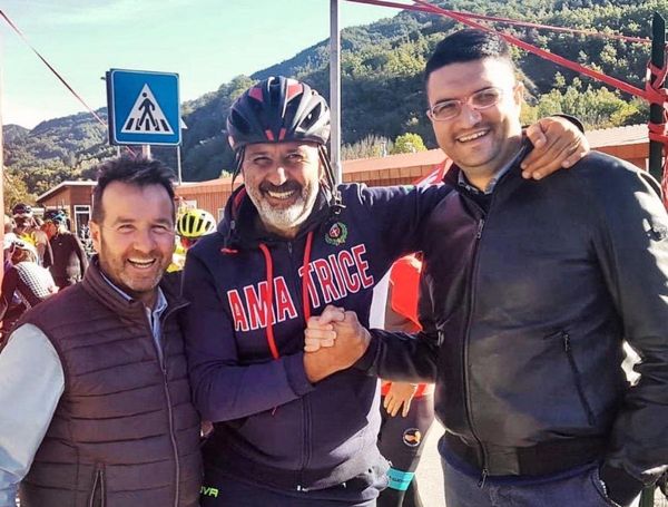 Ricordo della visita ad Amatrice con Sergio Pirozzi e il nostro Paride