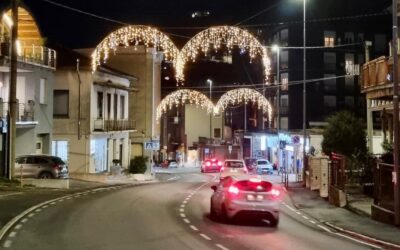 Nuove immagini delle luminarie natalizie a Lumezzane
