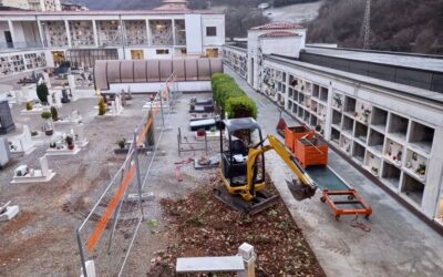 Proseguono i lavori di riqualificazione del Cimitero Unico