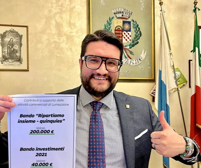 Nuovi contributi a supporto delle attività di Lumezzane danneggiate dal covid