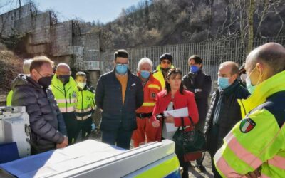 In visita presso la nuova sede della Protezione Civile di Lumezzane con il consigliere regionale Ceruti