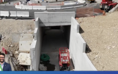 Sottopasso di Via Mainone visto dal drone