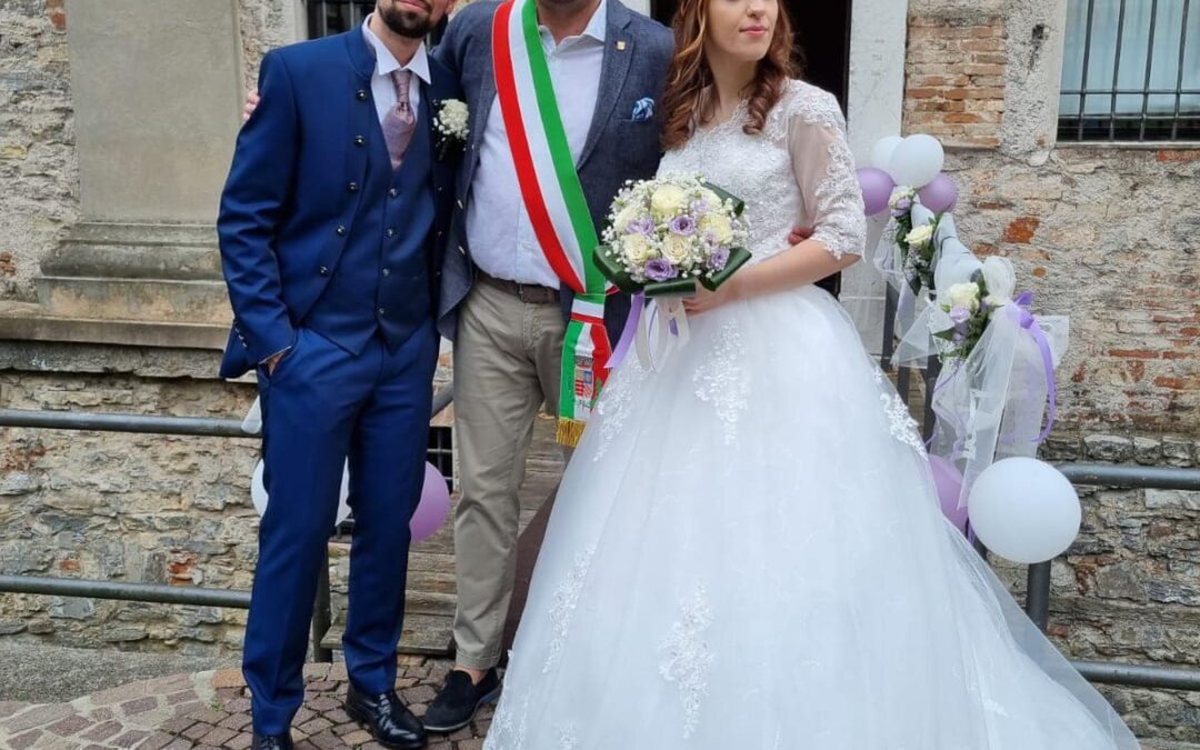 Alessia e Jason oggi sposi alla Torre Avogadro