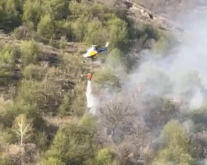 Aggiornamento incendio sulle nostre montagne