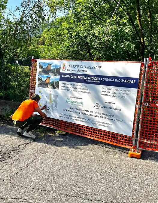 Iniziano i lavori di allargamento per via Ruca