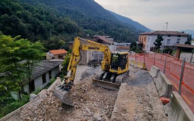 Aggiornamento dai cantieri di allargamento di via Ruca