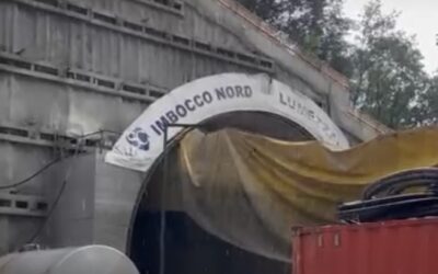 Prima storica esplosione nell’imbocco nord Lumezzane nella realizzazione della bretella autostradale